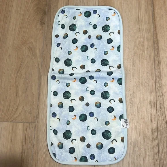 Copper Pearl Baby Bandana Bibs and Premium Burp Cloth - Galaxy - Picture 3 of 4